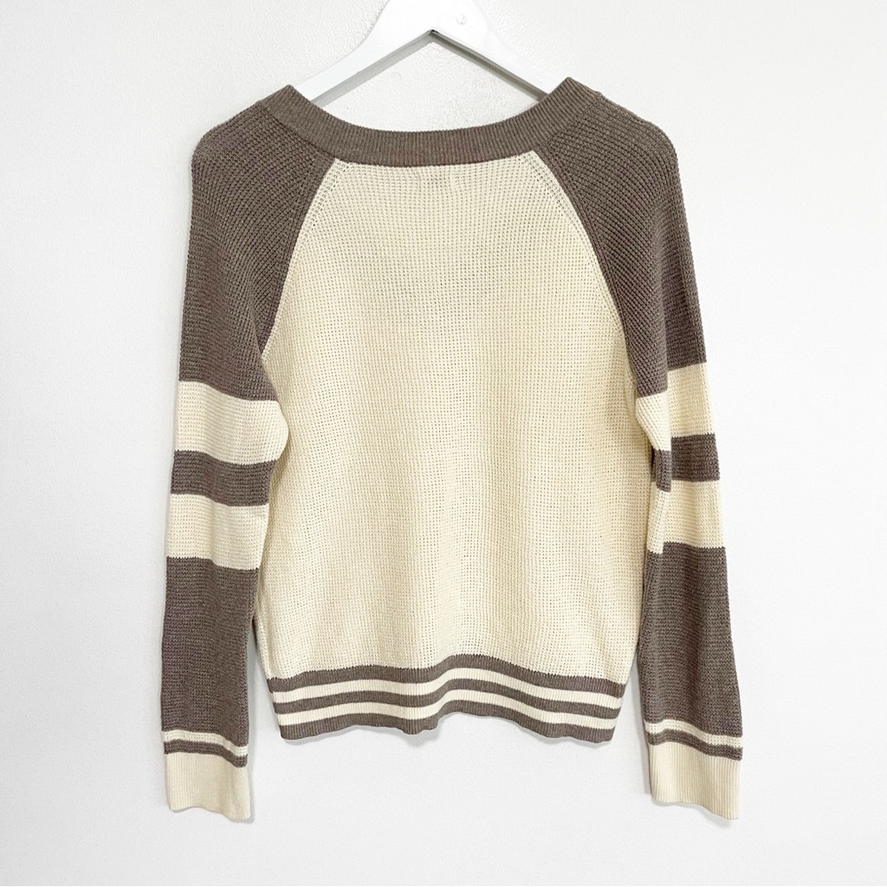 BOGO! Faherty Throwback Waffle Knit Pullover Crea… - image 6